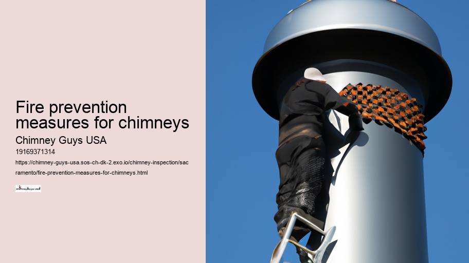 Fire prevention measures for chimneys
