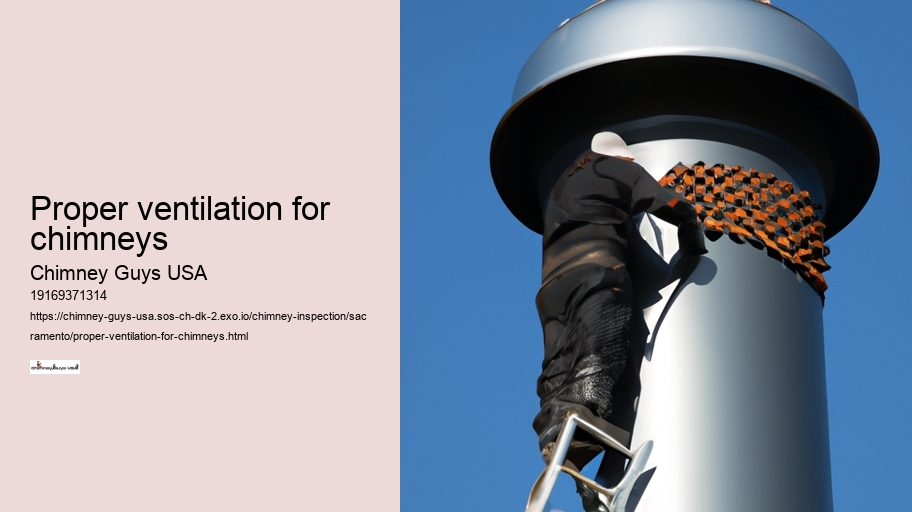 Proper ventilation for chimneys